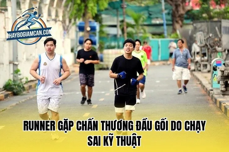 Runner gặp chấn thương đầu gối do chạy sai kỹ thuật