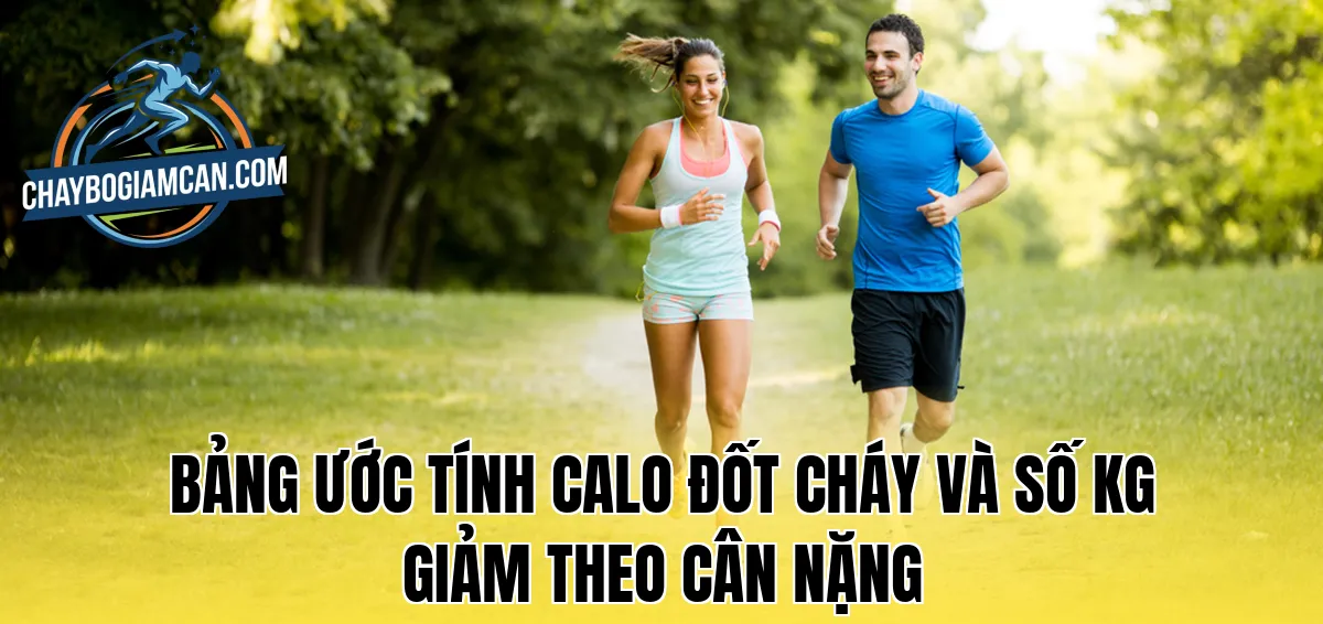 Bảng ước tính calo đốt cháy và số kg giảm theo cân nặng